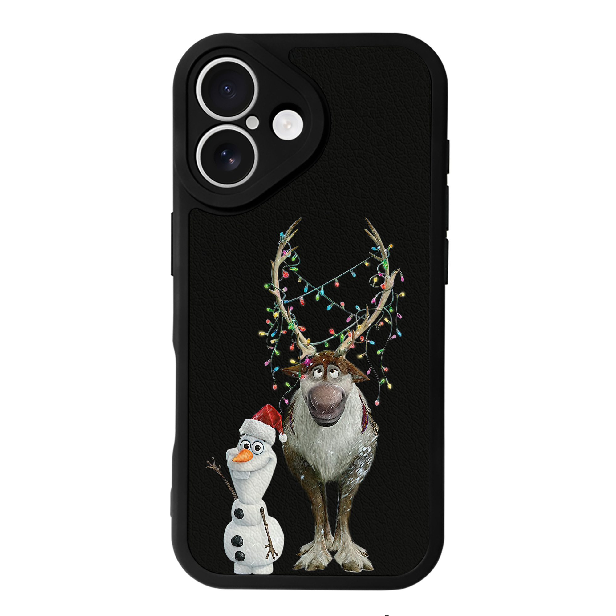 （画像用） アナと雪の女王 アンナ エルサ Frozen Anna Elsa 【iPhone 16シリーズ対応】シリコンスマホケース（レザー調） 材質：シリコン